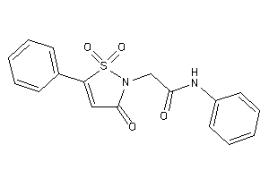 Image of N-phenyl-2-(1,1,3-triketo-5-phenyl-isothiazol-2-yl)acetamide