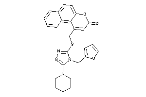 1-[[[4-(2-furfuryl)-5-piperidino-1,2,4-triazol-3-yl]thio]methyl]benzo[f]chromen-3-one