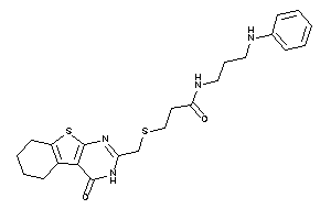 N-(3-anilinopropyl)-3-[(4-keto-5,6,7,8-tetrahydro-3H-benzothiopheno[2,3-d]pyrimidin-2-yl)methylthio]propionamide