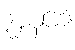 3-[2-(6,7-dihydro-4H-thieno[3,2-c]pyridin-5-yl)-2-keto-ethyl]-4-thiazolin-2-one