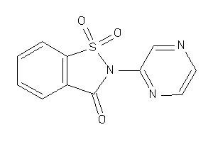 1,1-diketo-2-pyrazin-2-yl-1,2-benzothiazol-3-one