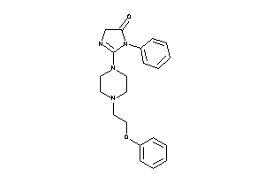 2-[4-(2-phenoxyethyl)piperazino]-3-phenyl-2-imidazolin-4-one