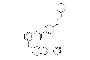 N-[3-[(2-furazan-3-yl-1H-imidazo[4,5-c]pyridin-6-yl)oxy]phenyl]-4-(2-piperidinoethoxy)benzamide