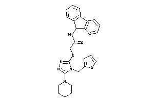 N-(9H-fluoren-9-yl)-2-[[4-(2-furfuryl)-5-piperidino-1,2,4-triazol-3-yl]thio]acetamide