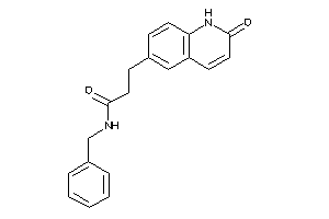 Image of N-benzyl-3-(2-keto-1H-quinolin-6-yl)propionamide