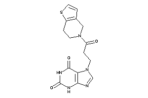 7-[3-(6,7-dihydro-4H-thieno[3,2-c]pyridin-5-yl)-3-keto-propyl]xanthine