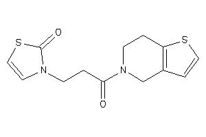 3-[3-(6,7-dihydro-4H-thieno[3,2-c]pyridin-5-yl)-3-keto-propyl]-4-thiazolin-2-one