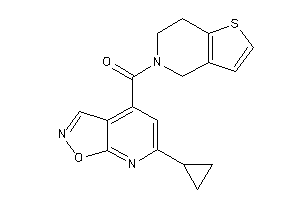 Image of (6-cyclopropylisoxazolo[5,4-b]pyridin-4-yl)-(6,7-dihydro-4H-thieno[3,2-c]pyridin-5-yl)methanone