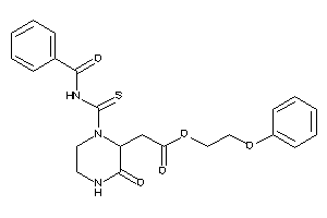 2-[1-(benzoylthiocarbamoyl)-3-keto-piperazin-2-yl]acetic Acid 2-phenoxyethyl Ester