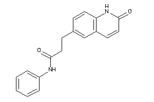 3-(2-keto-1H-quinolin-6-yl)-N-phenyl-propionamide