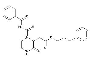 2-[1-(benzoylthiocarbamoyl)-3-keto-piperazin-2-yl]acetic Acid 3-phenylpropyl Ester
