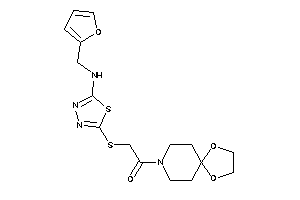 1-(1,4-dioxa-8-azaspiro[4.5]decan-8-yl)-2-[[5-(2-furfurylamino)-1,3,4-thiadiazol-2-yl]thio]ethanone