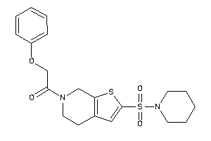 2-phenoxy-1-(2-piperidinosulfonyl-5,7-dihydro-4H-thieno[2,3-c]pyridin-6-yl)ethanone