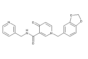 4-keto-1-piperonyl-N-(3-pyridylmethyl)nicotinamide