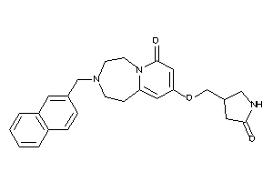 9-[(5-ketopyrrolidin-3-yl)methoxy]-3-(2-naphthylmethyl)-1,2,4,5-tetrahydropyrido[2,1-g][1,4]diazepin-7-one