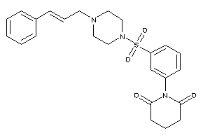 1-[3-(4-cinnamylpiperazino)sulfonylphenyl]piperidine-2,6-quinone