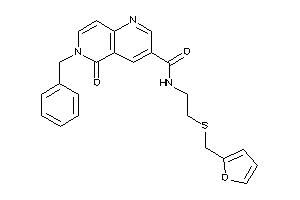 Image of 6-benzyl-N-[2-(2-furfurylthio)ethyl]-5-keto-1,6-naphthyridine-3-carboxamide