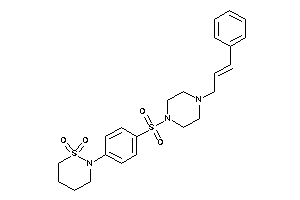 2-[4-(4-cinnamylpiperazino)sulfonylphenyl]thiazinane 1,1-dioxide