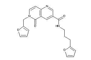 Image of 6-(2-furfuryl)-N-[3-(2-furyl)propyl]-5-keto-1,6-naphthyridine-3-carboxamide