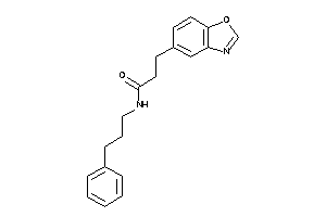 3-(1,3-benzoxazol-5-yl)-N-(3-phenylpropyl)propionamide