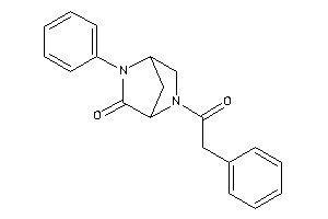 2-phenyl-5-(2-phenylacetyl)-2,5-diazabicyclo[2.2.1]heptan-3-one