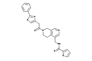 N-[[7-[2-(2-phenylthiazol-4-yl)acetyl]-6,8-dihydro-5H-2,7-naphthyridin-4-yl]methyl]thiophene-2-carboxamide