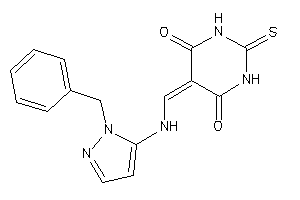 5-[[(2-benzylpyrazol-3-yl)amino]methylene]-2-thioxo-hexahydropyrimidine-4,6-quinone