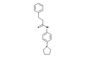 3-phenyl-N-(4-pyrrolidinophenyl)propionamide