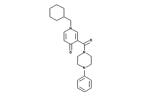 1-(cyclohexylmethyl)-3-(4-phenylpiperazine-1-carbonyl)-4-pyridone