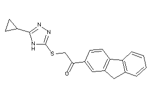 2-[(5-cyclopropyl-4H-1,2,4-triazol-3-yl)thio]-1-(9H-fluoren-2-yl)ethanone