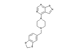 4-(4-piperonylpiperazino)isoxazolo[5,4-d]pyrimidine