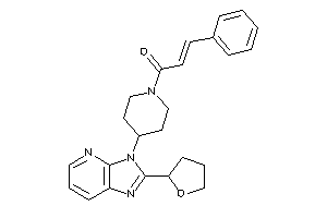 3-phenyl-1-[4-[2-(tetrahydrofuryl)imidazo[4,5-b]pyridin-3-yl]piperidino]prop-2-en-1-one