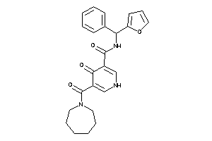 5-(azepane-1-carbonyl)-N-[2-furyl(phenyl)methyl]-4-keto-1H-pyridine-3-carboxamide