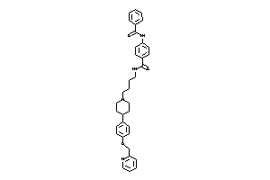 Image of 4-benzamido-N-[4-[4-[4-(2-pyridylmethoxy)phenyl]piperidino]butyl]benzamide
