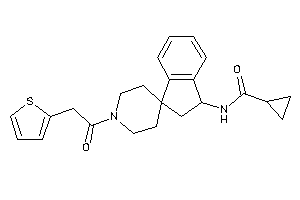 N-[1'-[2-(2-thienyl)acetyl]spiro[indane-3,4'-piperidine]-1-yl]cyclopropanecarboxamide