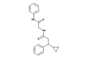 Image of N-(2-anilino-2-keto-ethyl)-3-cyclopropyl-3-phenyl-propionamide