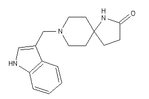 8-(1H-indol-3-ylmethyl)-4,8-diazaspiro[4.5]decan-3-one