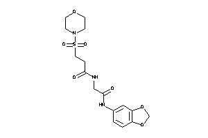 N-[2-(1,3-benzodioxol-5-ylamino)-2-keto-ethyl]-3-morpholinosulfonyl-propionamide