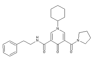 1-cyclohexyl-4-keto-N-phenethyl-5-(pyrrolidine-1-carbonyl)nicotinamide