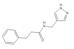 3-phenyl-N-(1H-pyrazol-4-ylmethyl)propionamide