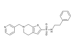 N-phenethyl-6-(3-pyridylmethyl)-5,7-dihydro-4H-thieno[2,3-c]pyridine-2-sulfonamide