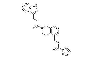 N-[[7-[3-(1H-indol-3-yl)propanoyl]-6,8-dihydro-5H-2,7-naphthyridin-4-yl]methyl]isoxazole-3-carboxamide