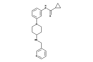 N-[3-[4-(3-pyridylmethylamino)piperidino]phenyl]cyclopropanecarboxamide