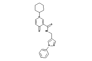 1-cyclohexyl-4-keto-N-[(1-phenylpyrazol-4-yl)methyl]nicotinamide