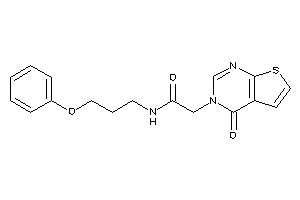 2-(4-ketothieno[2,3-d]pyrimidin-3-yl)-N-(3-phenoxypropyl)acetamide