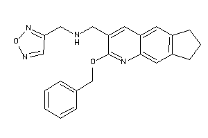 (2-benzoxy-7,8-dihydro-6H-cyclopenta[g]quinolin-3-yl)methyl-(furazan-3-ylmethyl)amine