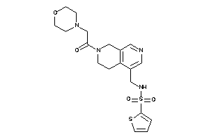 N-[[7-(2-morpholinoacetyl)-6,8-dihydro-5H-2,7-naphthyridin-4-yl]methyl]thiophene-2-sulfonamide