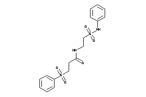 3-besyl-N-[2-(phenylsulfamoyl)ethyl]propionamide