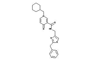 N-[(2-benzylthiazol-4-yl)methyl]-1-(cyclohexylmethyl)-4-keto-nicotinamide