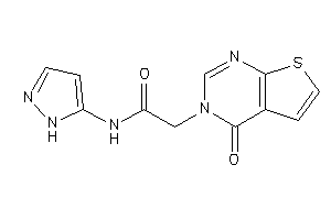 2-(4-ketothieno[2,3-d]pyrimidin-3-yl)-N-(1H-pyrazol-5-yl)acetamide